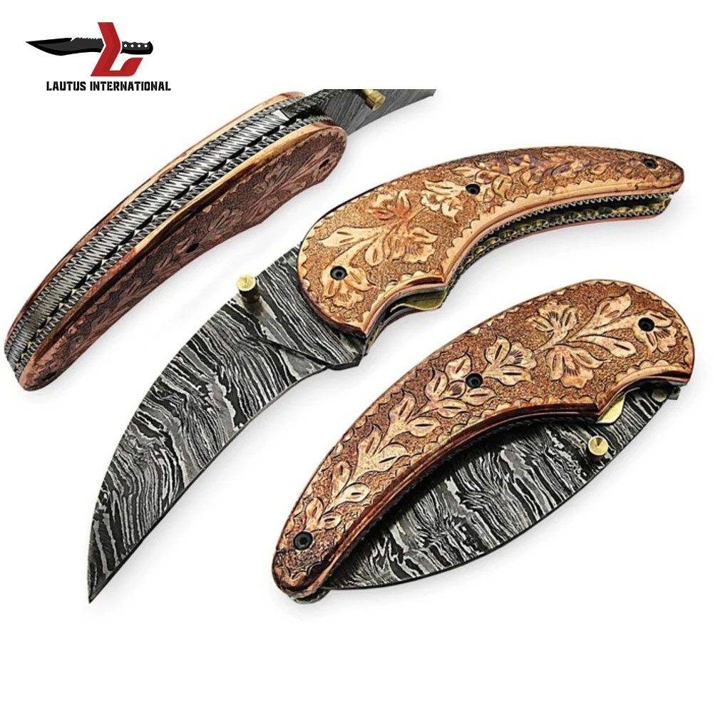 Damascus Folding Knives